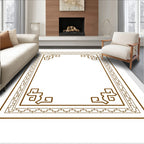 Classic Scroll Geometric Pattern Rug