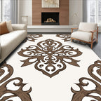 Ornate Floral Scrollwork Pattern Rug