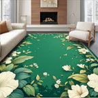 Lush Garden Floral Butterfly Design Rug