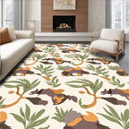 Earthy Tones Abstract Nature Rug