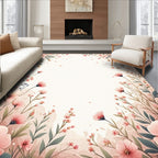 Whimsical Floral Branches Delight Rug