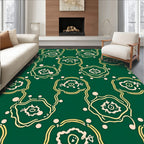Whimsical Abstract Floral Pattern Rug