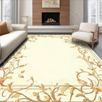 Classical Floral Vine Border Design Rug