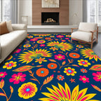 Vibrant Floral Pattern Rug