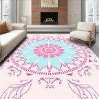 Pastel Mandala Bloom Pattern Rug