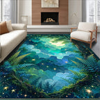 Enchanted Forest With Starry Sky Rug