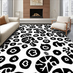 Abstract Organic 2-Tone Print Rug