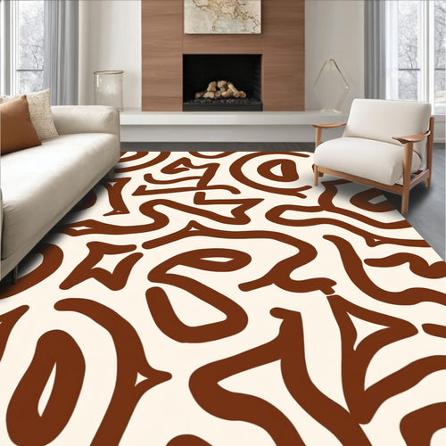 Abstract Organic Lines Rug