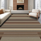 Earthy Tones Horizontal Stripe Design Rug