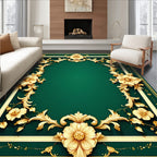Ornate Floral Scrollwork Design Rug