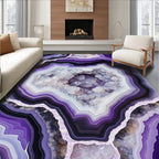 Amethyst Crystal Geode Layers Rug