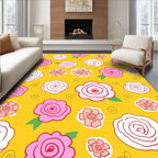 Playful Floral Pattern Rug