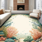 Undersea Coral Fish Pattern Rug