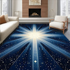 Cosmic Rays And Stars Pattern Rug