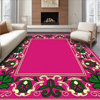 Whimsical Pink Nutcracker Border Rug