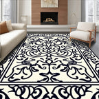 Classic Floral Scrollwork Artwork Rug