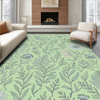 Delicate Botanical Print All-Over Design Rug