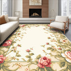 Vintage Floral Garden Patterned Rug