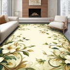 Elegant Floral Vine Pattern Rug