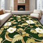 Elegant Floral Vine Pattern Rug