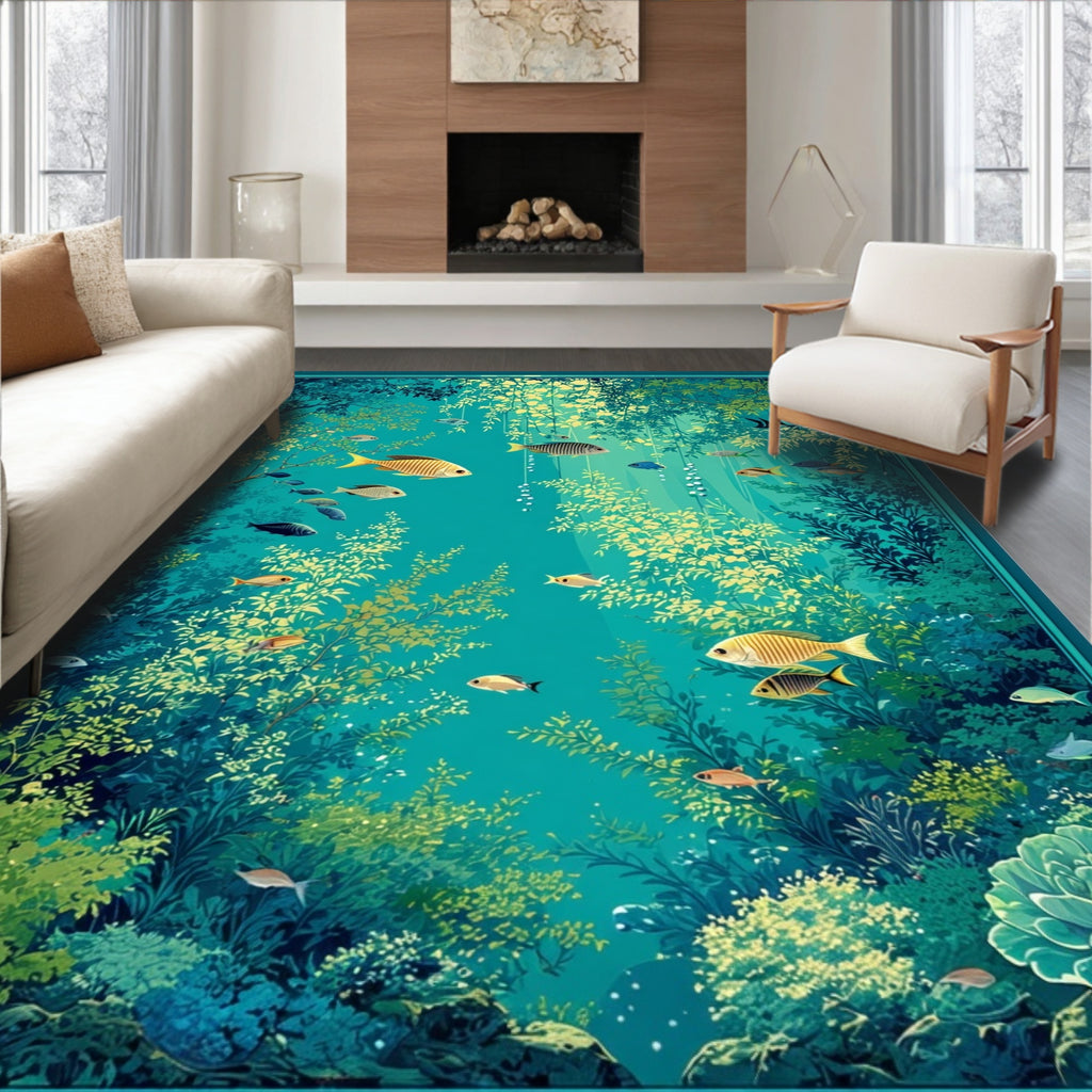 Aquatic Reef Foliage Delight Rug