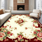 Rich Floral Garden Medallion Design Rug