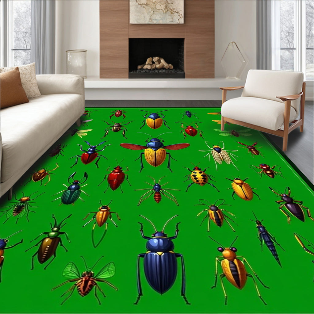 Bold Insect Collection Design Rug