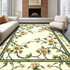 Classic Floral Vine Intricate Pattern Rug