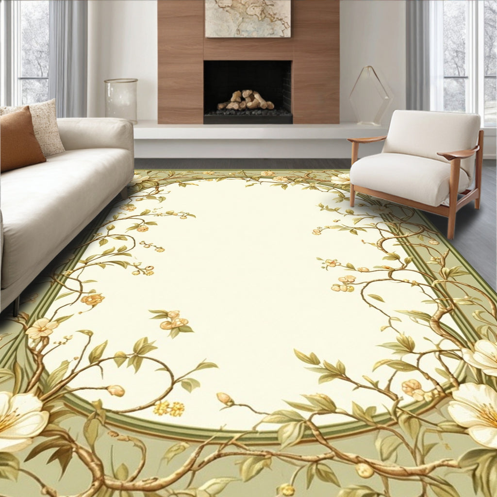 Vine Floral Garden Pattern Rug