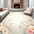 Soft Floral Vine Pattern Rug