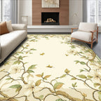 Floral Vines With Butterflies Design Rug