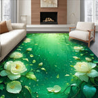 Enchanted Garden Floral Pattern Rug