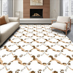 Earthy Tones Abstract Organic Flow Rug