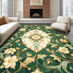 Ornate Floral Vine Pattern Rug