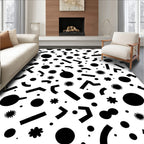 Abstract Geometric Shapes Pattern Rug