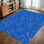 Oceanic Leaf Pattern Rug