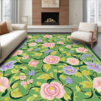Art Nouveau Floral Pattern Design Rug