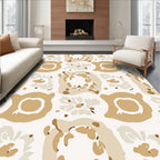 Abstract Floral Organic Shapes Rug