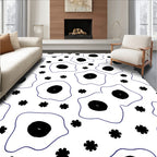 Abstract Amoeba Star Pattern Rug