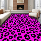 Bold Pink Leopard Spots Pattern Rug