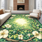 Enchanting Floral Canopy Nature Design Rug