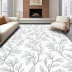 Vine And Leaf Patterned Rug