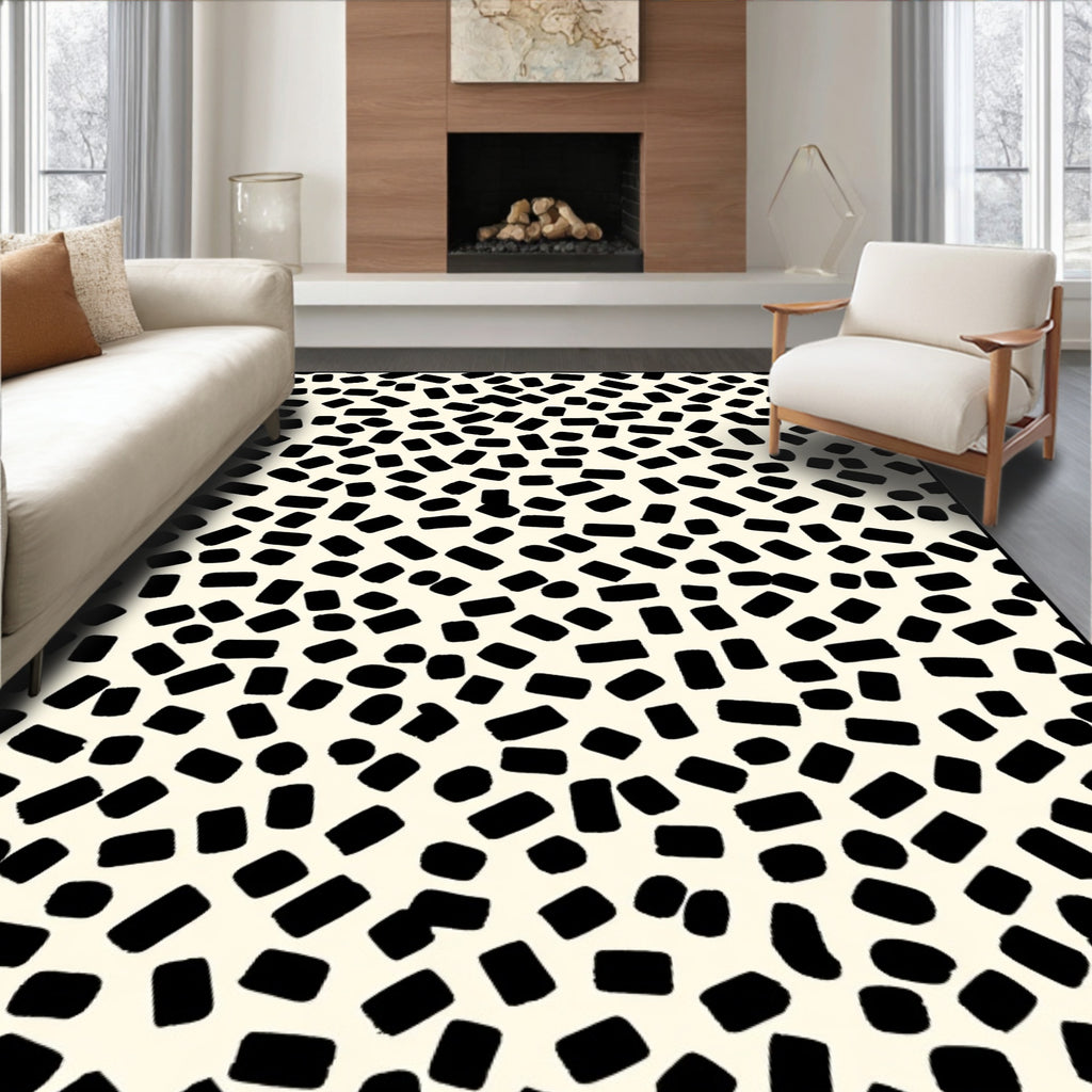 Abstract Dash Pattern Rug