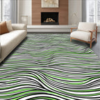 Wavy Stripe Abstract Graphic Design Rug