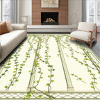 Arched Garden Ivy Vine Design Rug