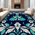 Art Nouveau Floral Symmetry Rug
