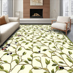 Vineyard Berry Patterned Nature Art Rug