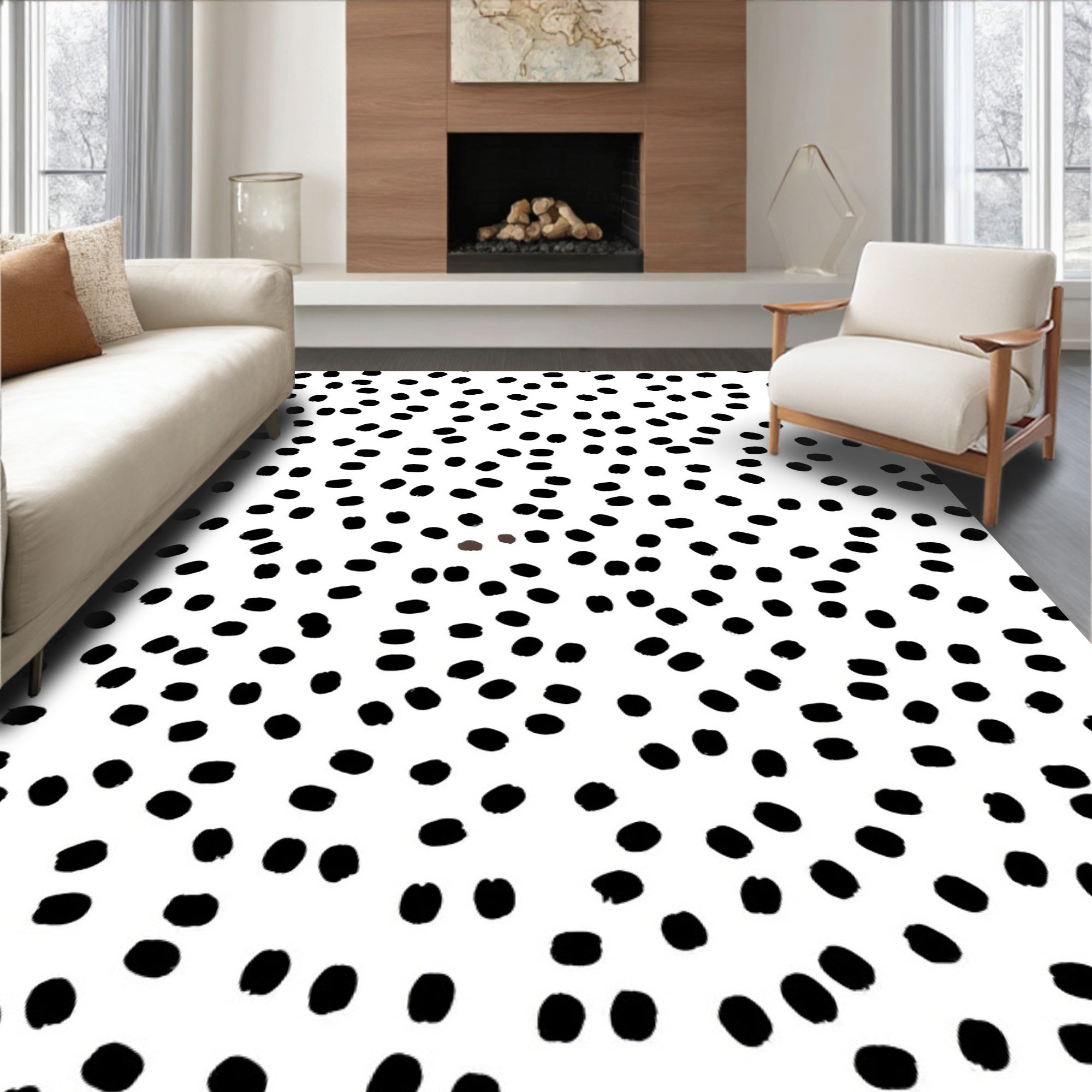 Playful Dot Pattern Rug