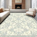 Ornate Floral Damask Pattern Rug