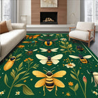 Nature Entomology Insect Collection Pattern Rug